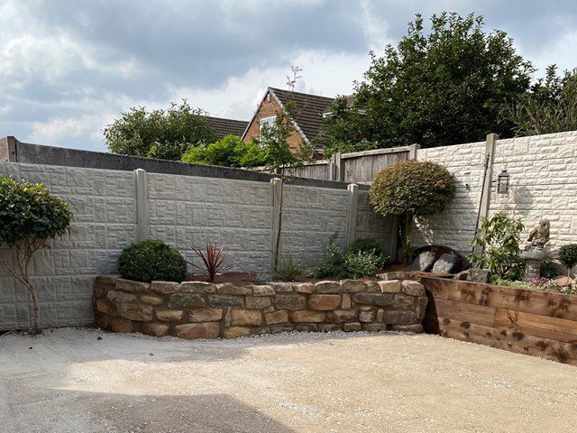 Retaining Garden Wall Installation
