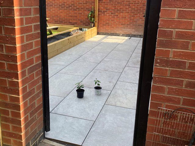 Latest Porcelain Patio Install