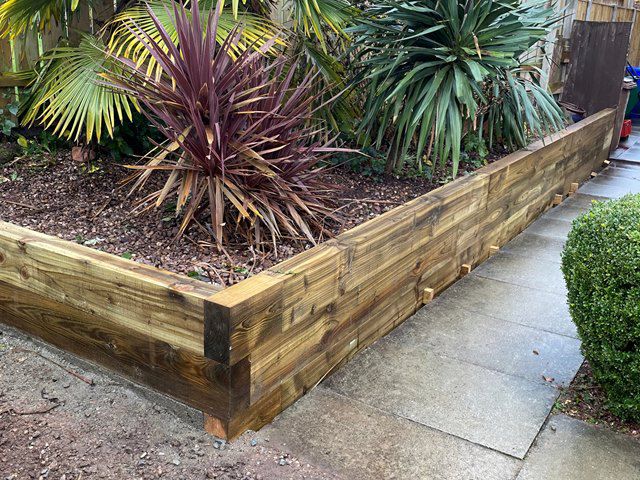 Retaining Garden Wall Installation