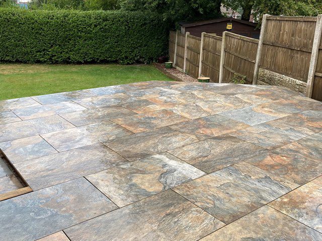 Latest Porcelain Patio Install